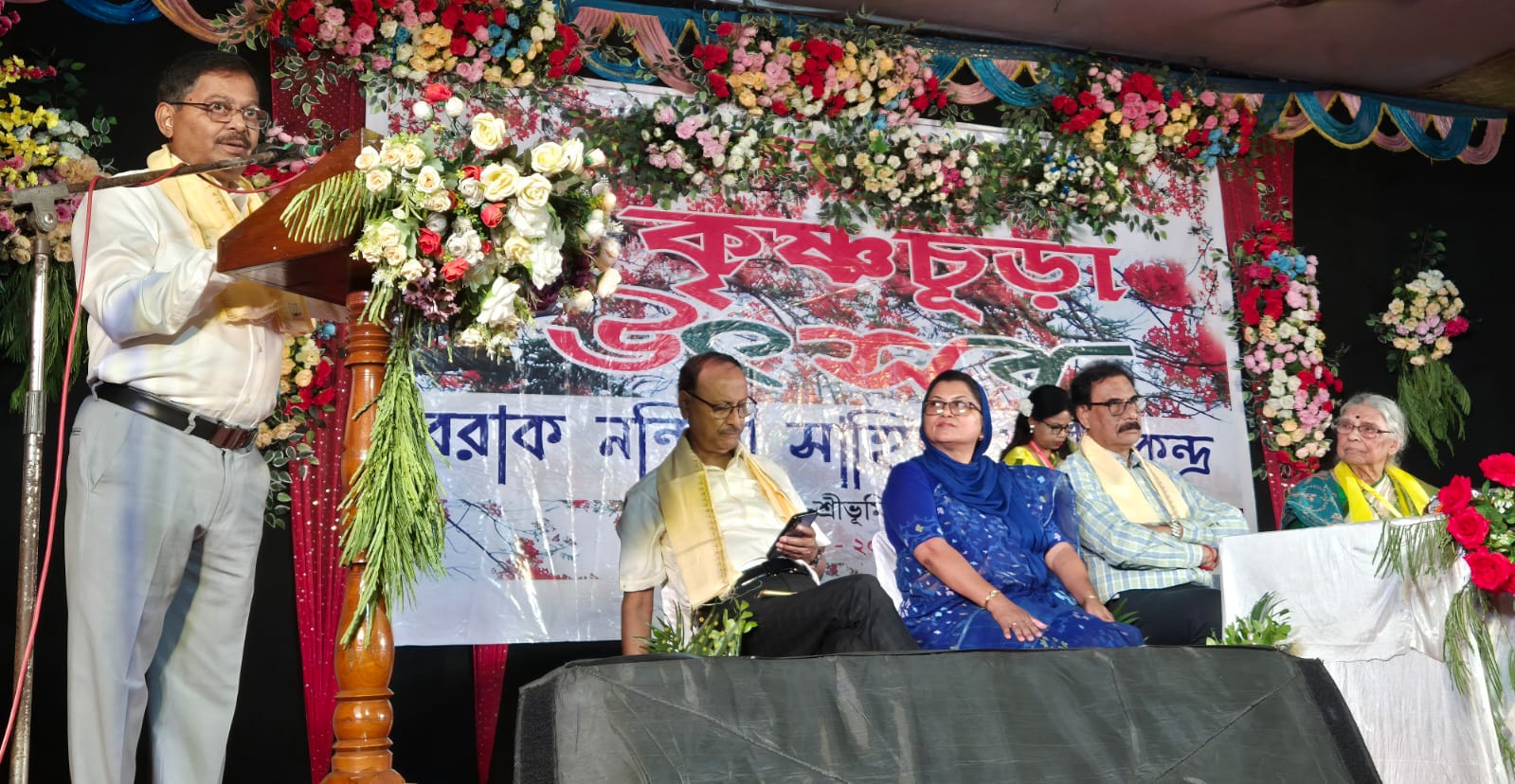বরাক নন্দিনীর ২৬তম কৃষ্ণচূড়া উৎসব: সাহিত্য-সংস্কৃতির মিলনমেলায় মুখর গান্ধী ভবন