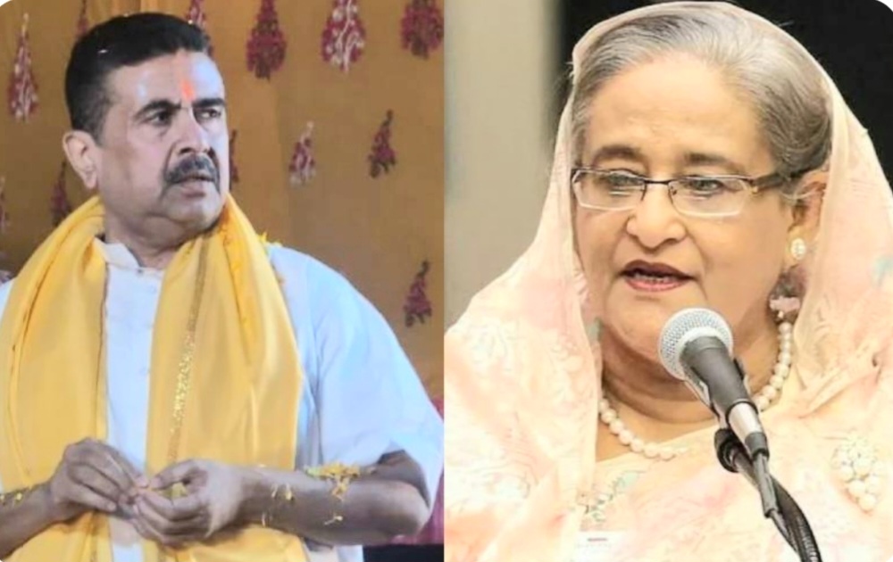 হাসিনার বিশেষ শুভেচ্ছা শুভেন্দুকে,পশ্চিমবঙ্গে বিজেপির জয়ে অভিনন্দন বাংলাদেশের প্রাক্তন প্রধানমন্ত্রীর