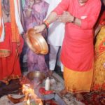মাতাবাড়িতে পুজো দিলেন রামকৃষ্ণনগরের বিধায়ক বিজয় মালাকার