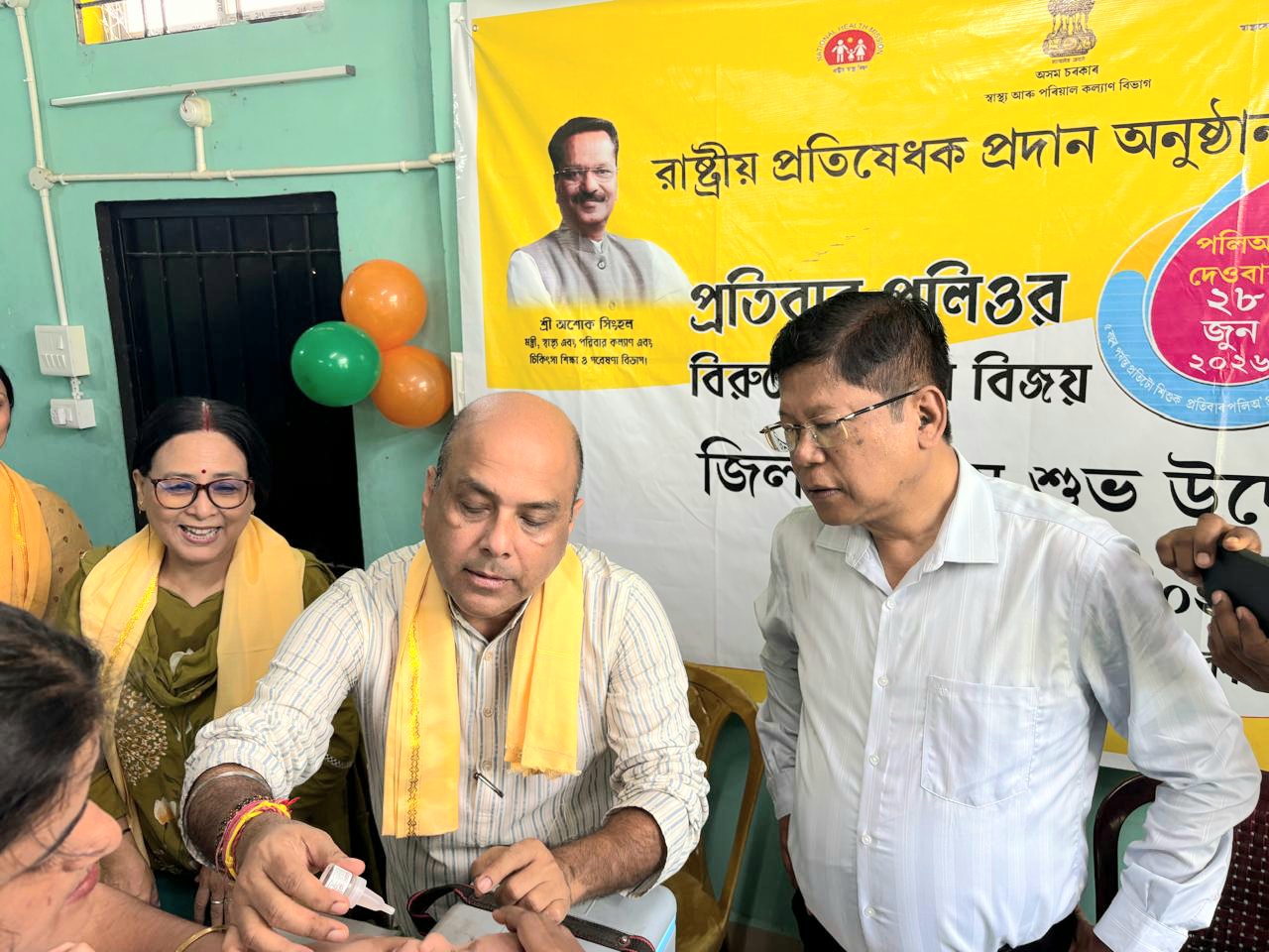 কাছাড়ে পালস পোলিও অভিযানে প্রথম দিনেই ১.৯ লক্ষ শিশুকে টিকাদান, লক্ষ্যমাত্রার ৭০ শতাংশ পূরণ