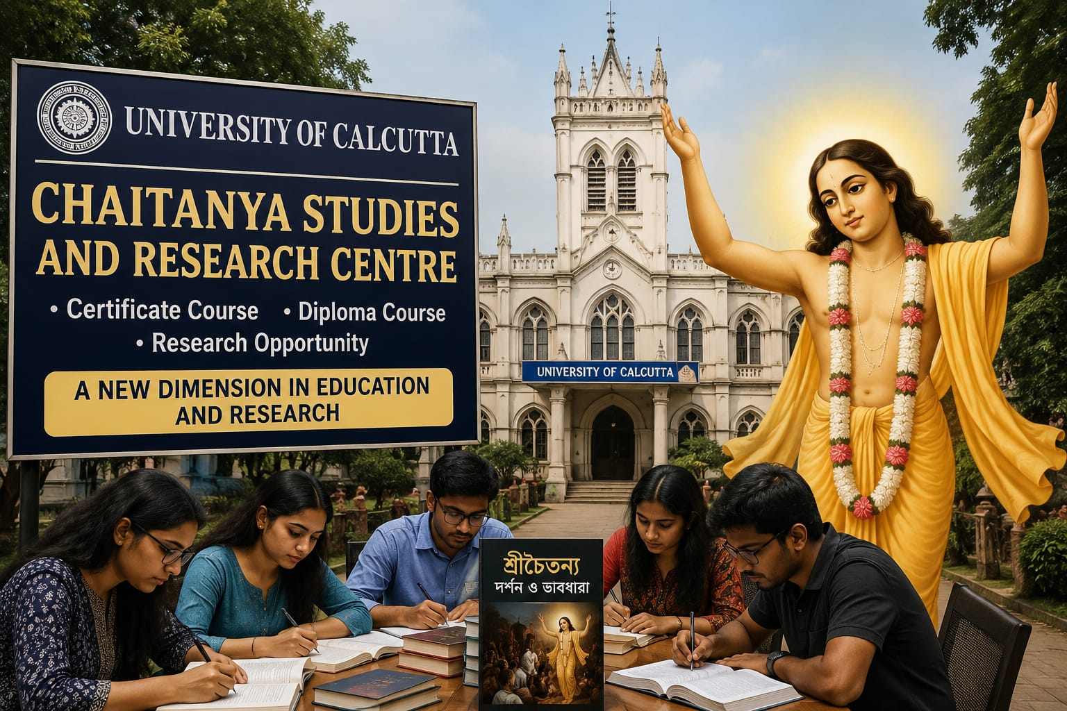 এ বার কলকাতা বিশ্ববিদ্যালয়ে চৈতন্য চর্চা, করা যাবে গবেষণাও